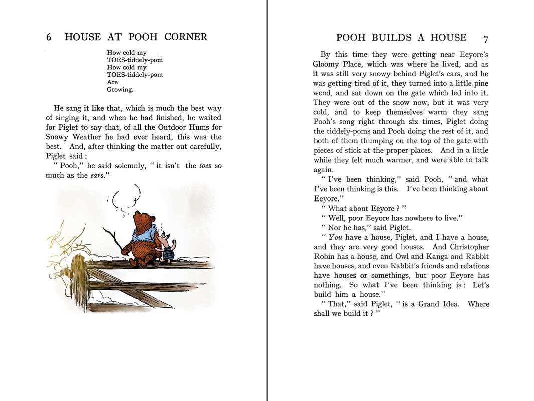 Additional reading sample from The House at Pooh Corner by A. A. Milne, classic children&