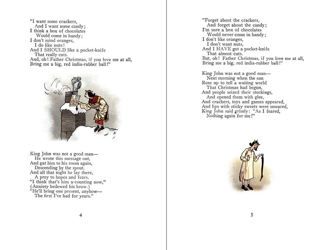 Inside Now We Are Six by A. A. Milne, featuring illustrated children&