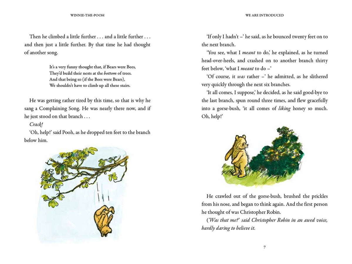 Interior page of Winnie-the-Pooh featuring A. A. Milne&