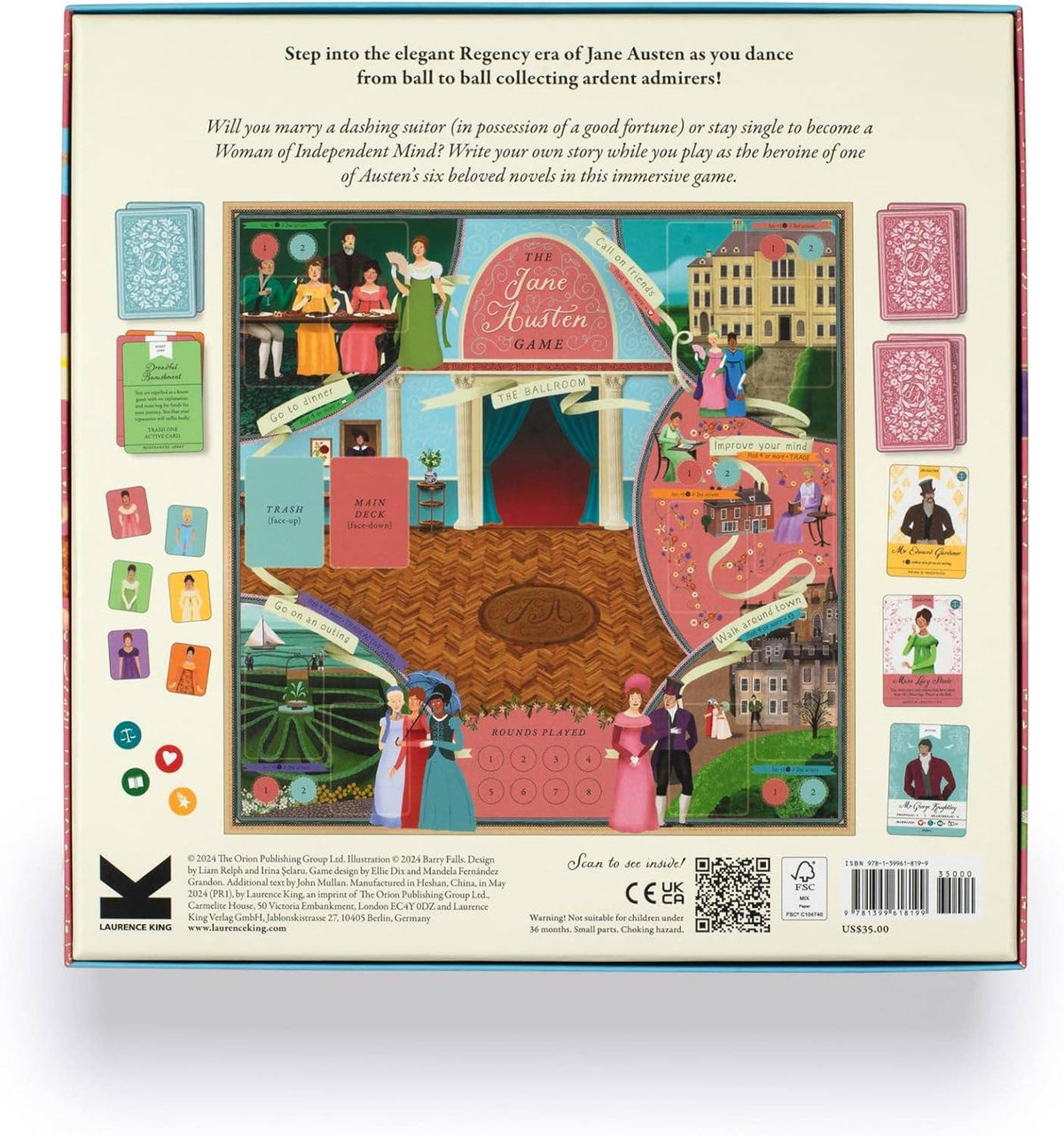 The Jane Austen Game | Literary Courtship Board Game