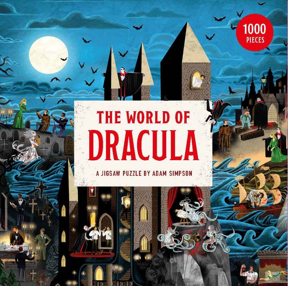 The World of Dracula 1000 Piece Puzzle | Bram Stoker Gothic Literary Jigsaw