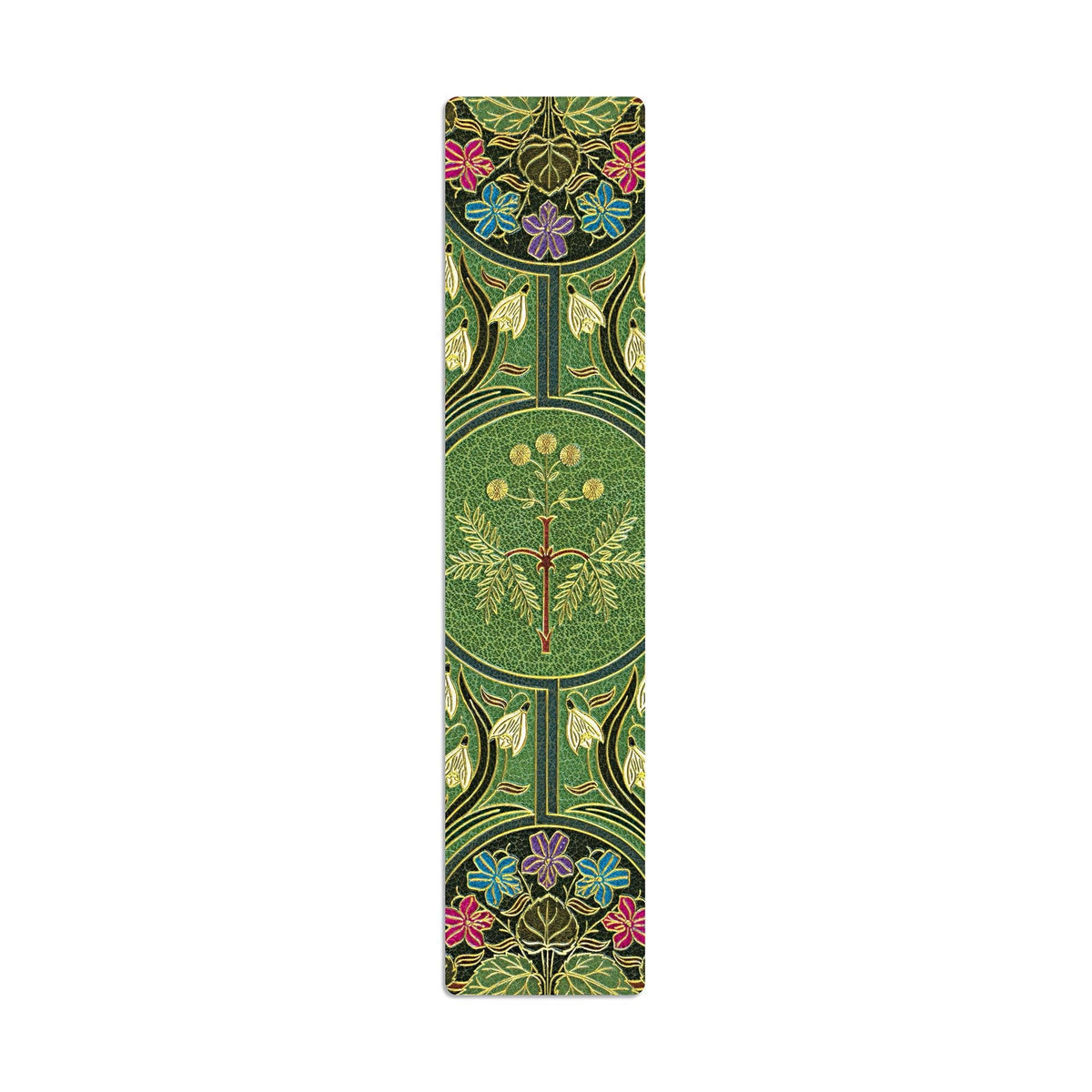 Paperblanks Poetry in Bloom bookmark featuring historic floral bookbinding artwork by Riviere and Son, inspired by Percy Bysshe Shelley&