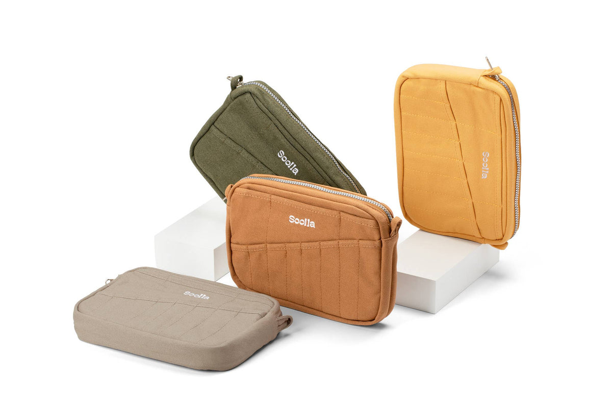 Soolla® Studio Pouch, Cinnamon | Artist & Stationery Organizer