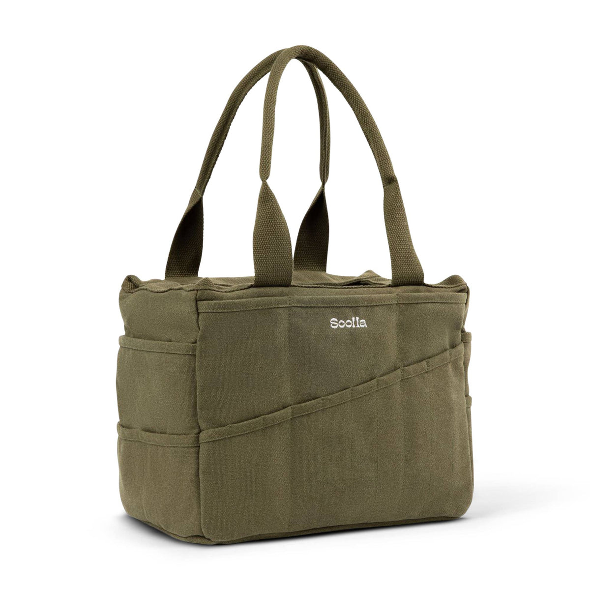 Forest Soolla Studio Bag tote bag with branding on a white background