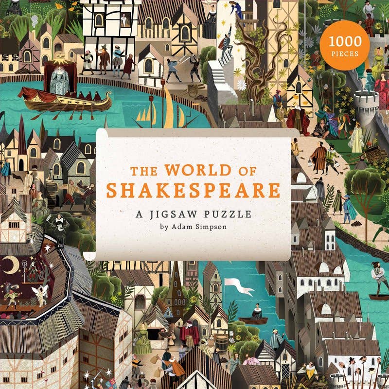 The World of Shakespeare 1000 Piece Puzzle | William Shakespeare Literary Jigsaw