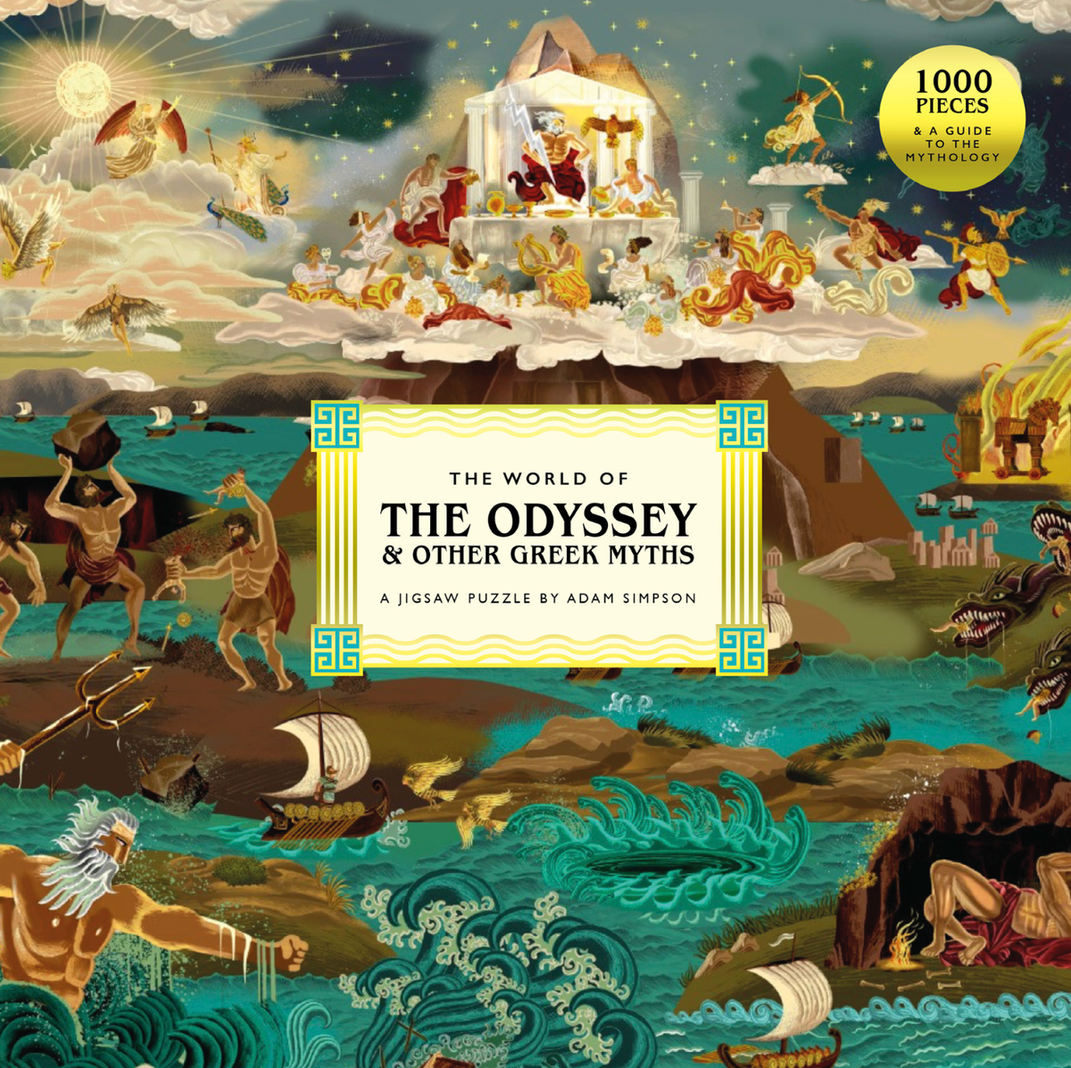 The World of The Odyssey 1000 Piece Puzzle | Homer Greek Mythology Literary Jigsaw