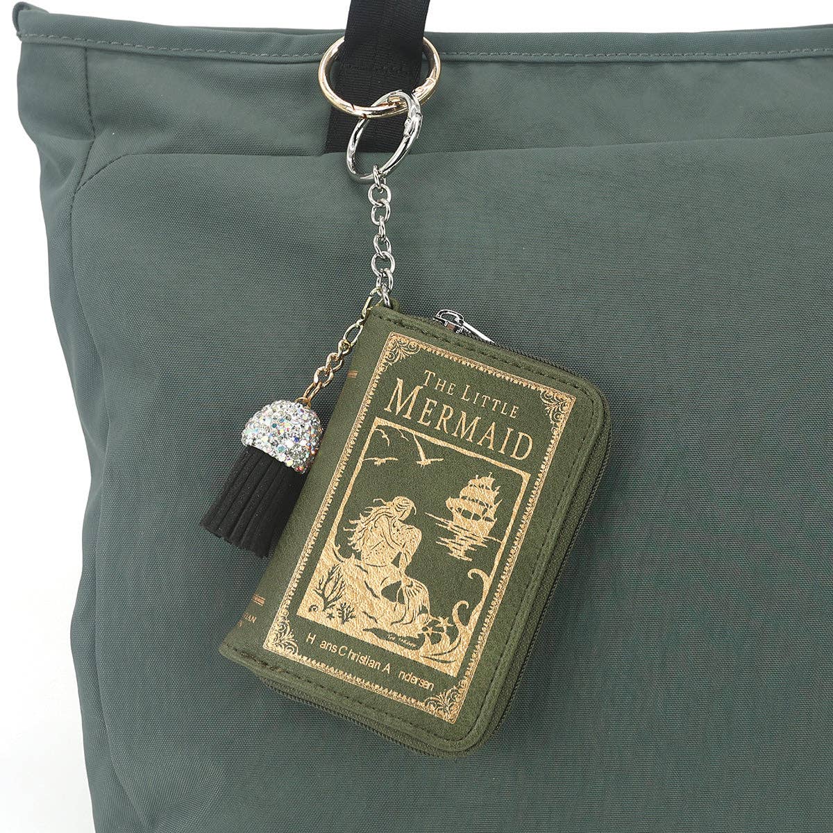 Book-shaped keychain with &