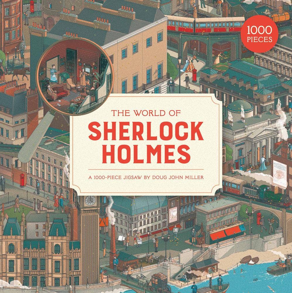 The World of Sherlock Holmes 1000 Piece Puzzle | Arthur Conan Doyle Literary Jigsaw