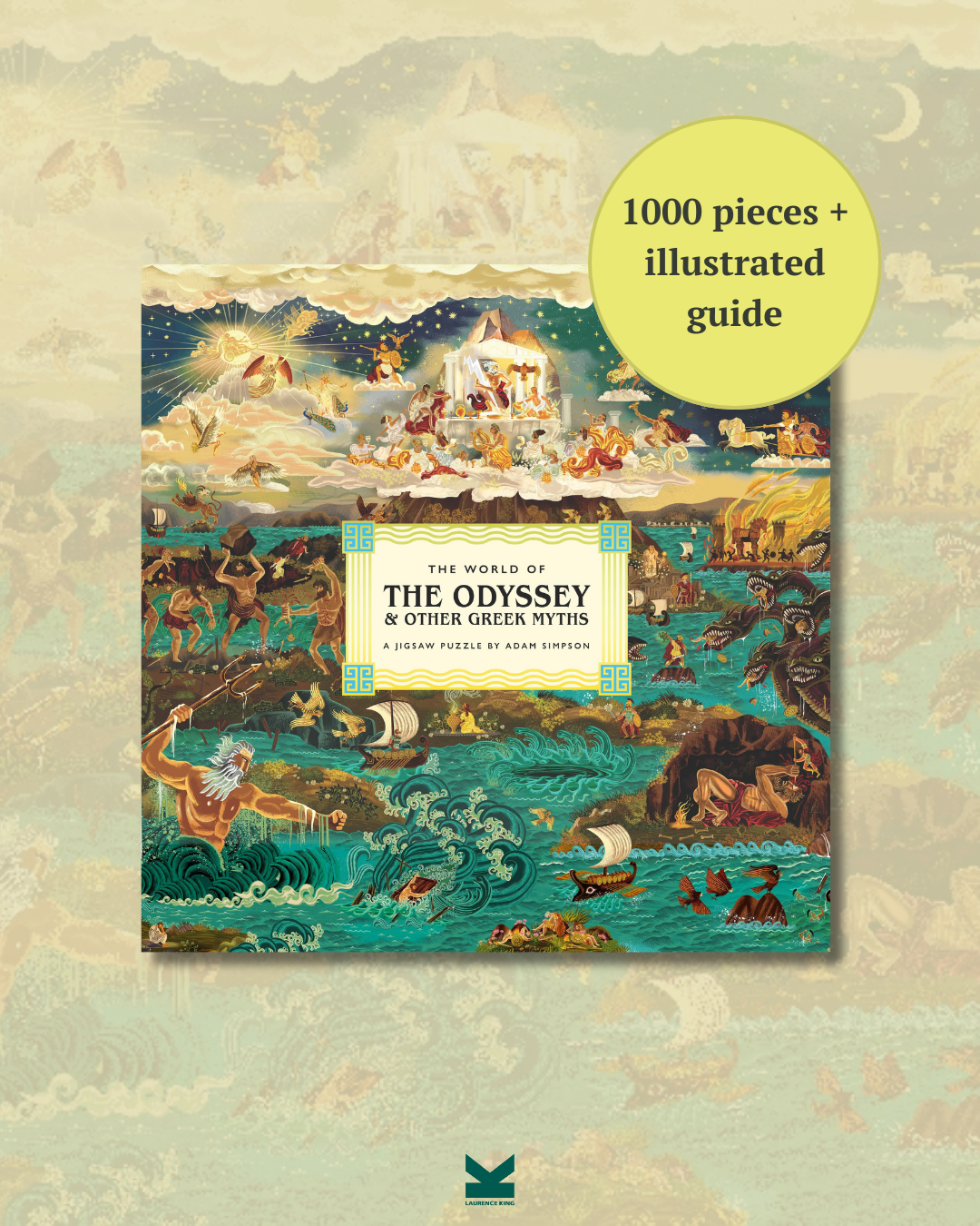 The World of The Odyssey 1000 Piece Puzzle | Homer Greek Mythology Literary Jigsaw