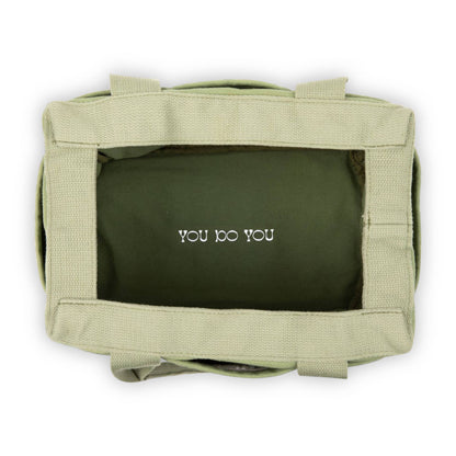 Green pouch with &