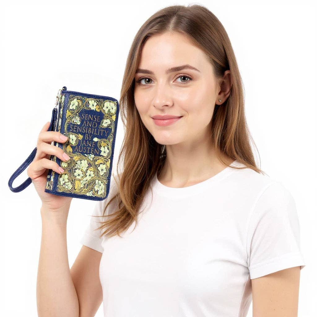 Sense &amp; Sensibility Floral Book Wallet | Jane Austen Gift