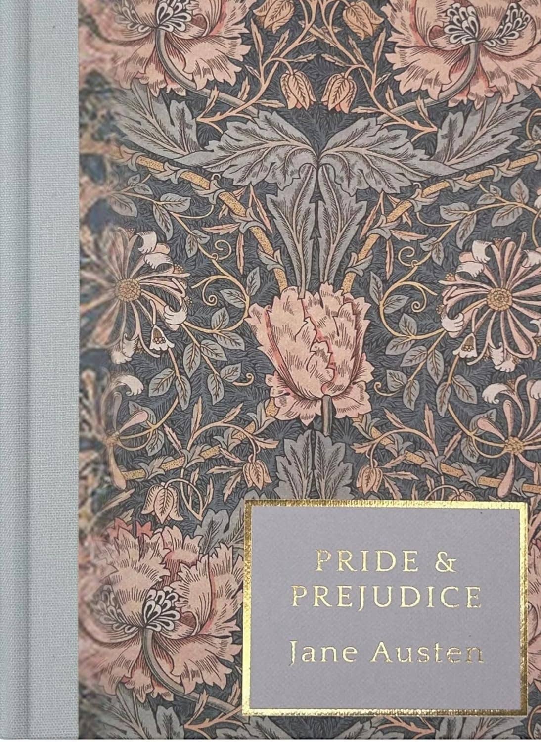 Pride and Prejudice by Jane Austen, Wordsworth Heritage Collection decorative hardcover with vintage-inspired cover artwork, quarter-cloth binding, gilded page edges, and ribbon bookmark.