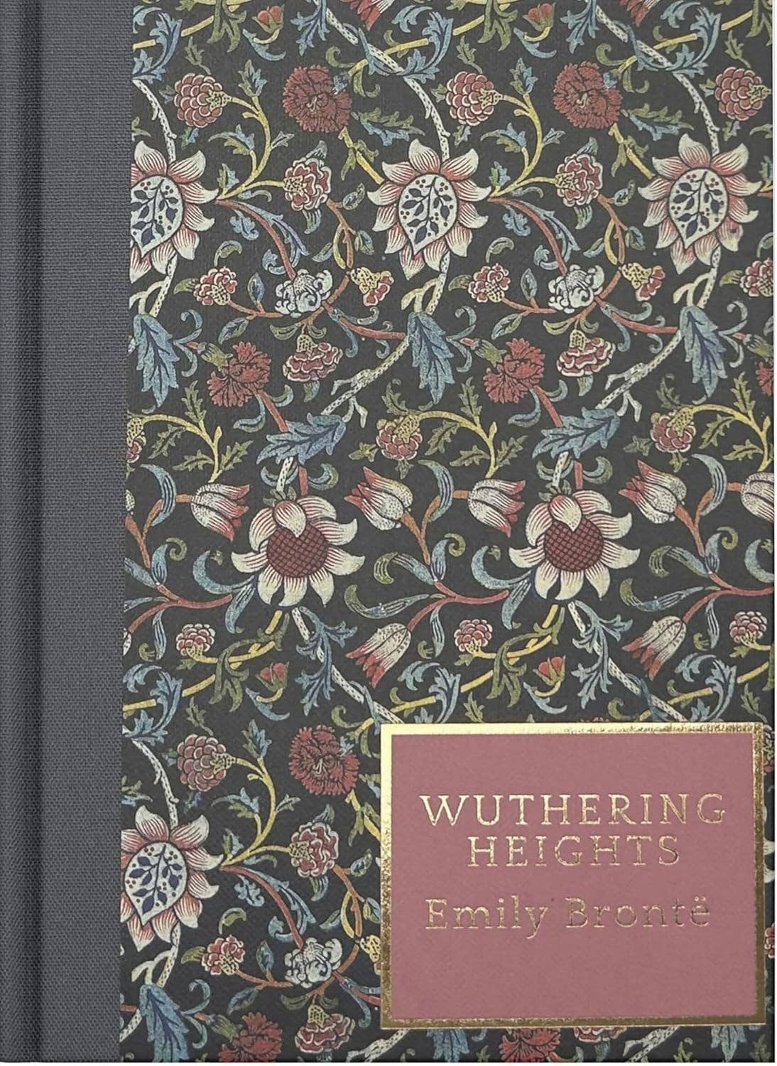 Wordsworth Heritage Collection hardcover edition of Wuthering Heights by Emily Brontë, featuring a floral patterned cover, cloth spine, and decorative literary gift design.