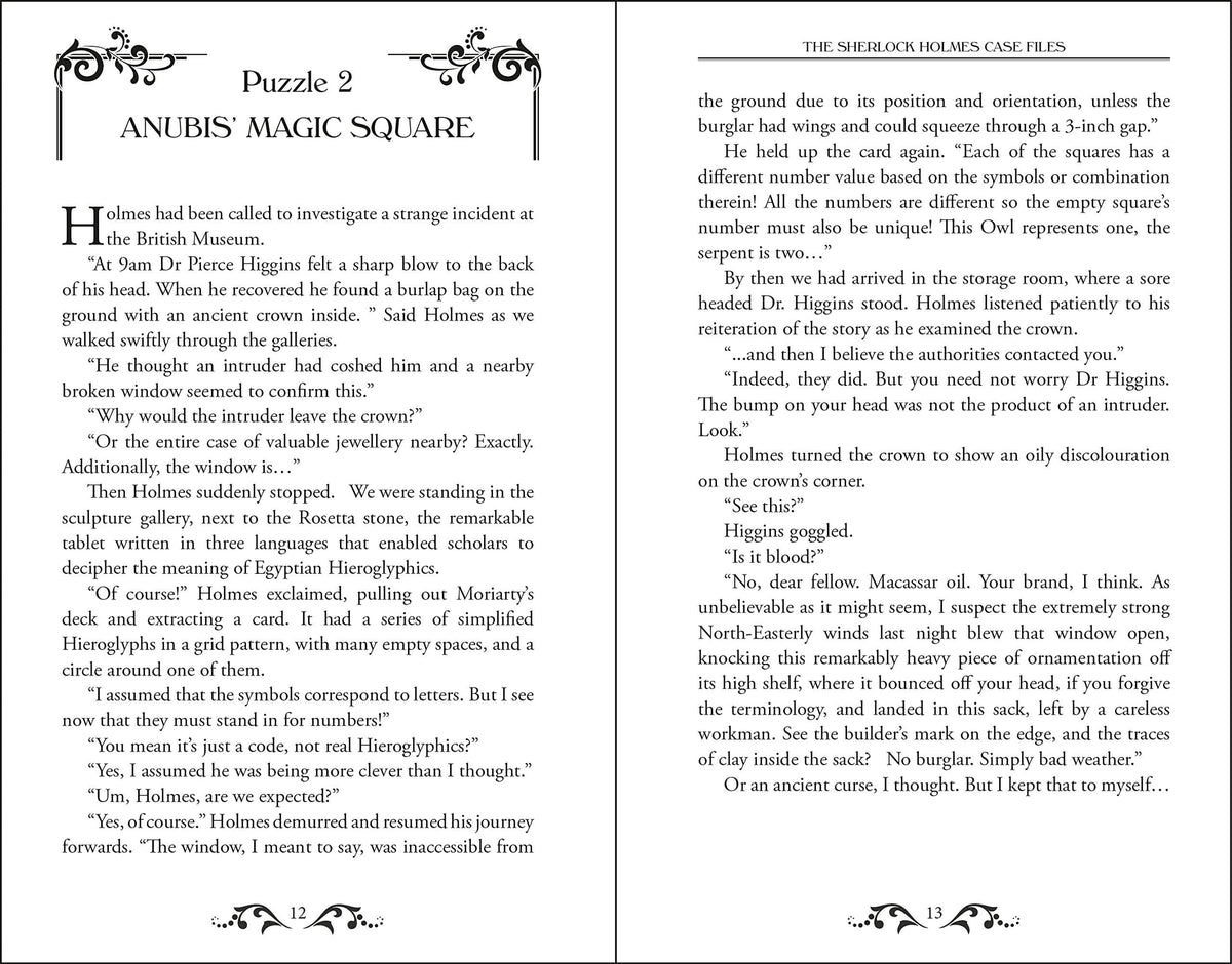 Sherlock Holmes Puzzle Book &amp; 50-Card Mystery Deck | Logic &amp; Deduction Game