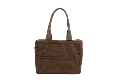 Soolla Studio Bag in Coffee Bean on a white background