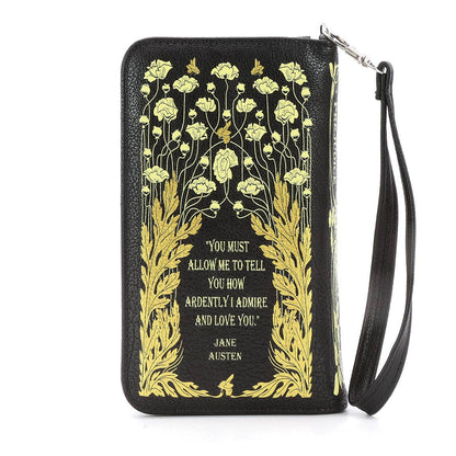 Pride &amp; Prejudice Floral Book Wallet | Jane Austen Gift