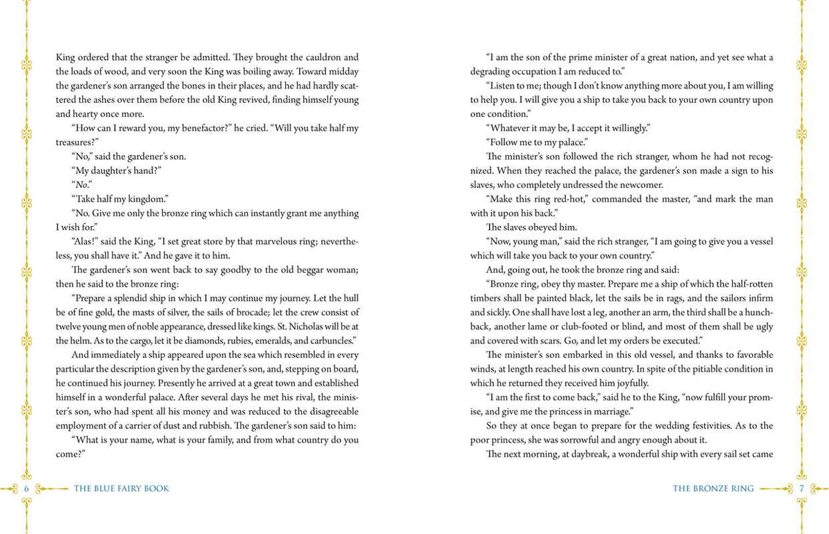 A printed page from The Bronze King featuring the text of &