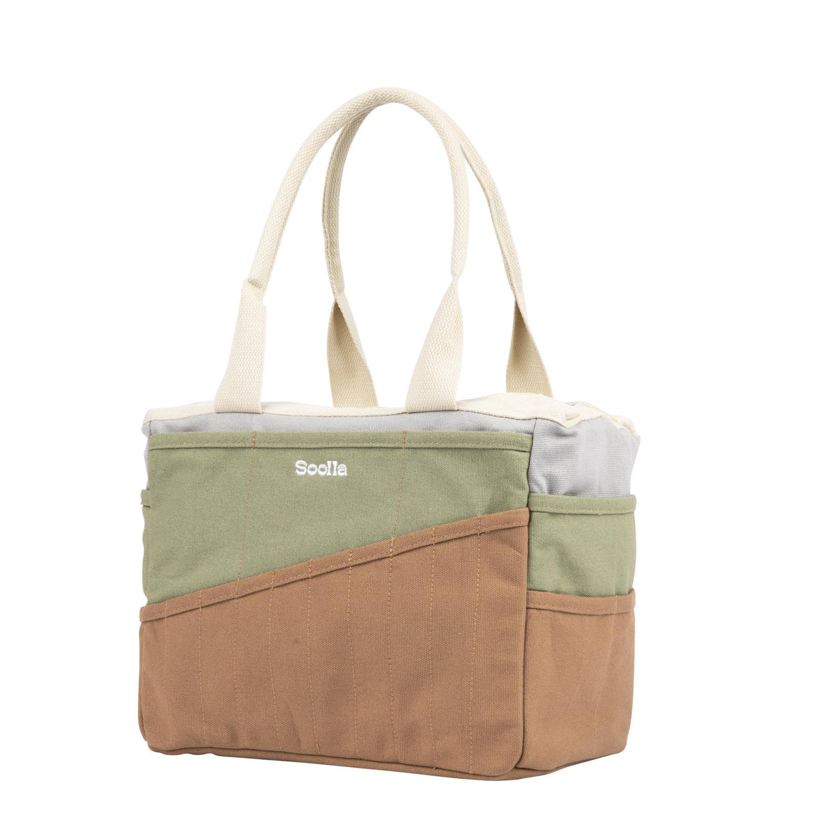 Multicolored tote bag with &