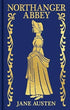 Northanger Abbey by Jane Austen, Arcturus Ornate Classics pocket-sized hardcover featuring a gold-embossed cover, gilded page edges, and decorative endpapers.