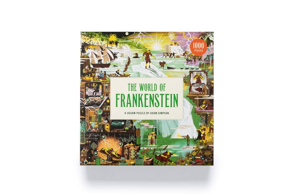 The World of Frankenstein 1000 Piece Puzzle | Mary Shelley Gothic Literary Jigsaw