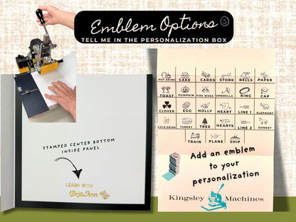 Personalized Greeting Card Set - Mix &amp; Match 6 Foil Stamped Cards With Your Name or Phrase - Nutcracker, Muse, Emily Dickinson Collections - Custom Text - Blank Inside
