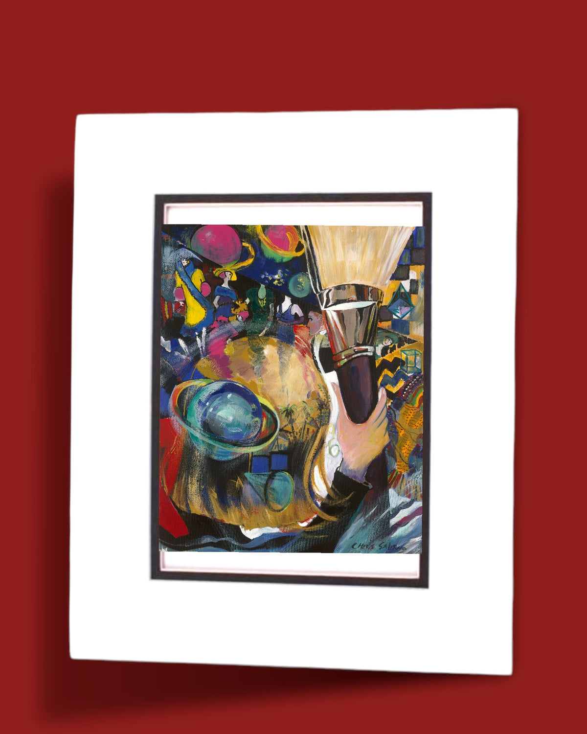 THE PAINTER - Inspirational Artist Giclée Print | Abstract Color Portrait for Creatives &amp; Art Collectors