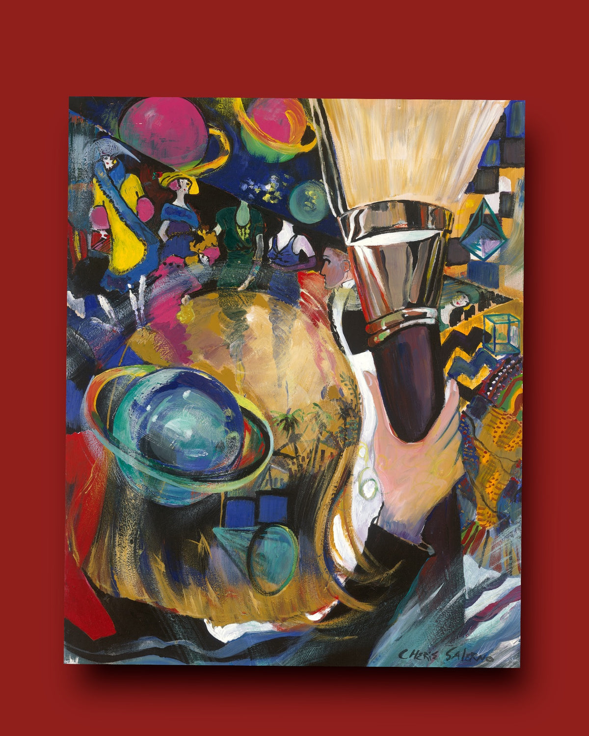 THE PAINTER - Inspirational Artist Giclée Print | Abstract Color Portrait for Creatives &amp; Art Collectors