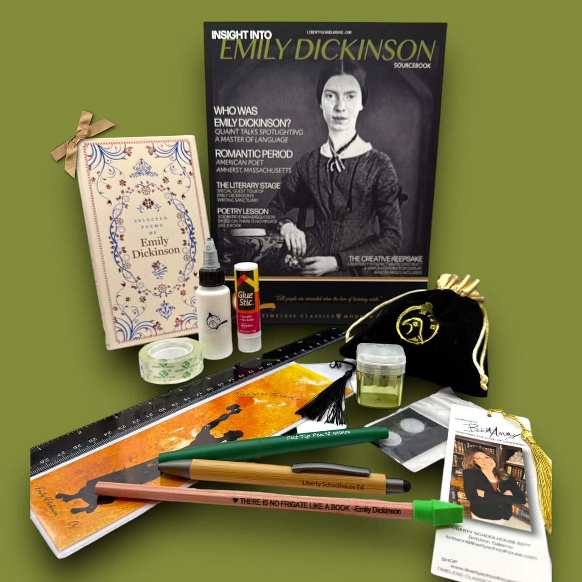 CREATING A KEEPSAKE KIT for INSIGHT INTO EMILY DICKINSON©