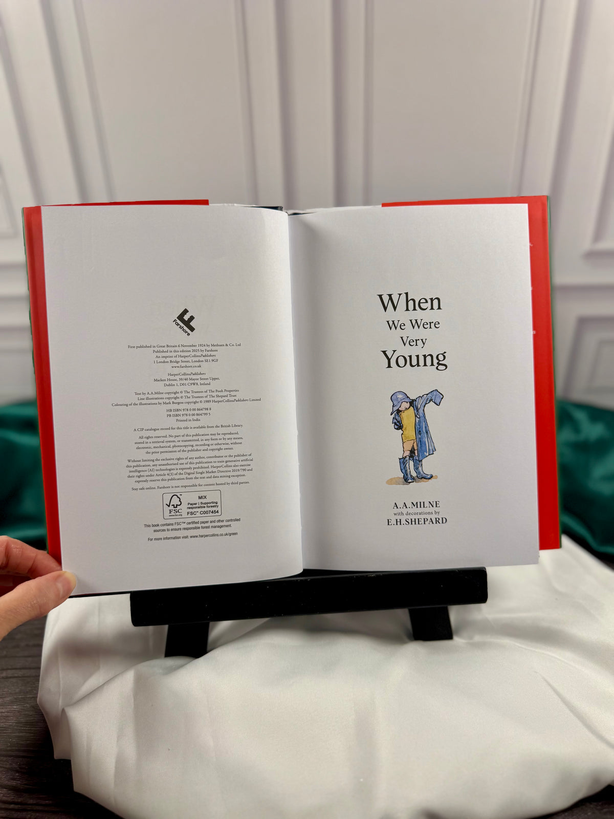 When We Were Very Young hardcover title page showing A. A. Milne&