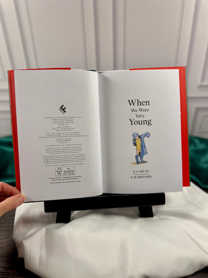 When We Were Very Young hardcover title page showing A. A. Milne&