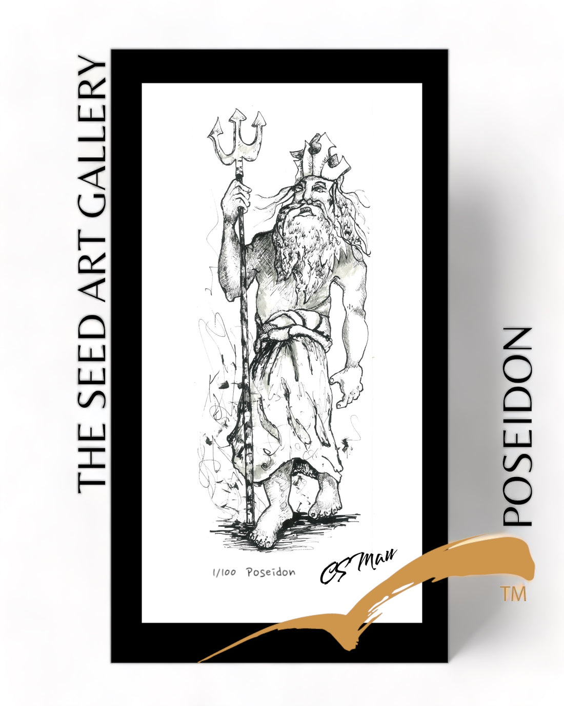 POSEIDON Pen &amp; Ink