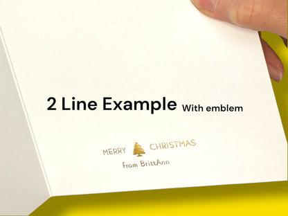 Personalized Greeting Card Set - Mix &amp; Match 6 Foil Stamped Cards With Your Name or Phrase - Nutcracker, Muse, Emily Dickinson Collections - Custom Text - Blank Inside