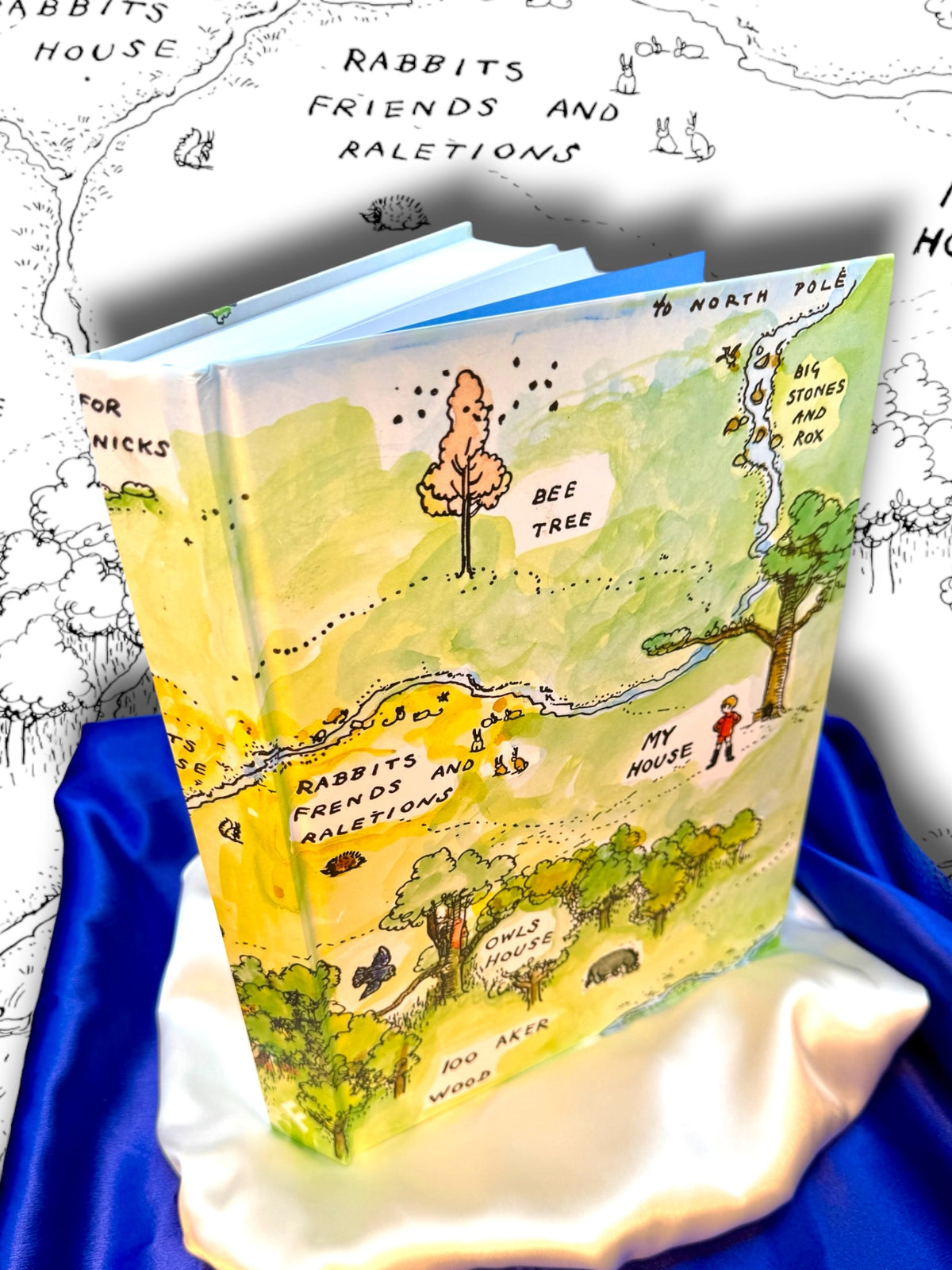 Winnie-the-Pooh: The Complete Collection slipcased hardcover showing colorful Hundred Acre Wood artwork on the exterior of the book.