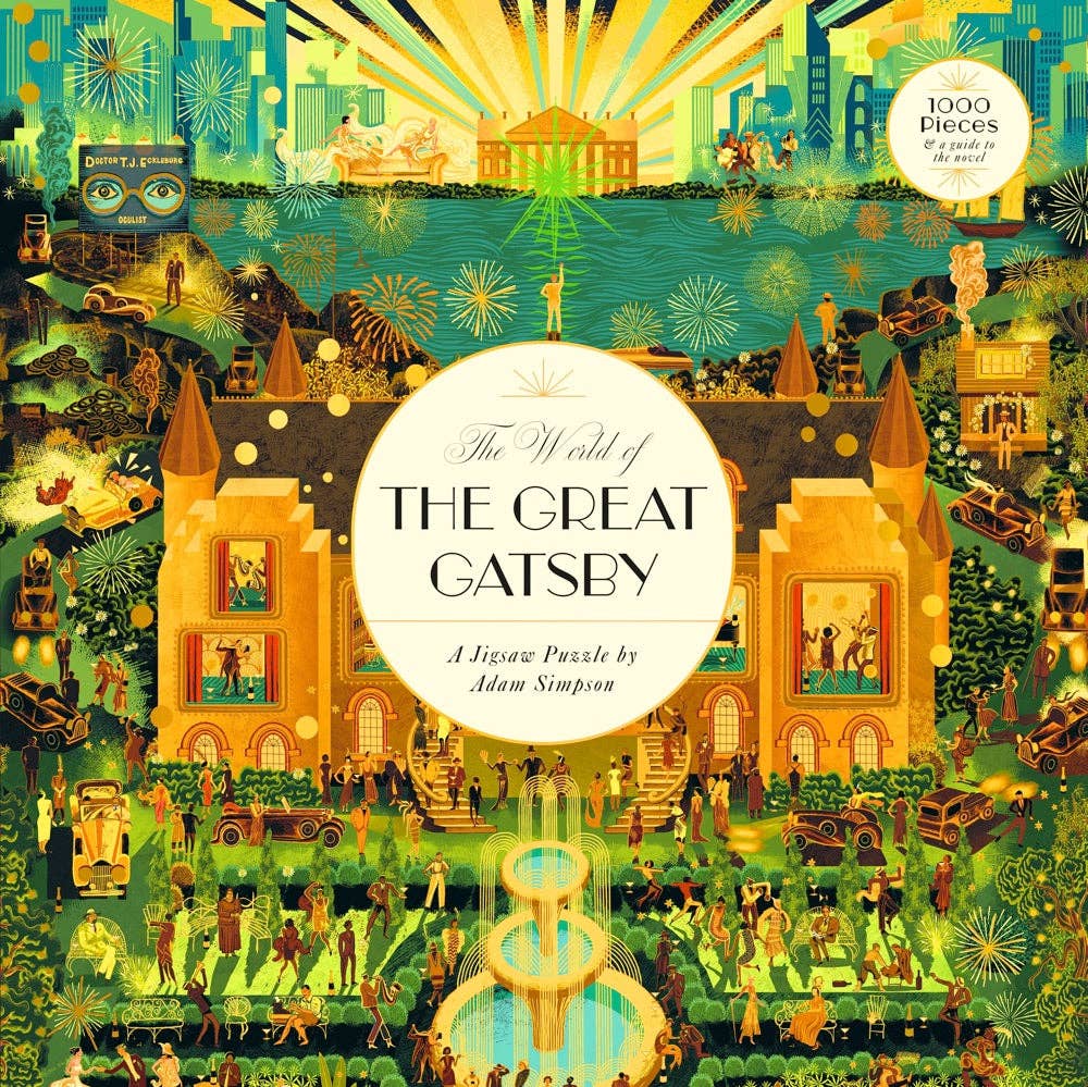The World of The Great Gatsby 1000 Piece Puzzle | F. Scott Fitzgerald Literary Jigsaw Puzzle