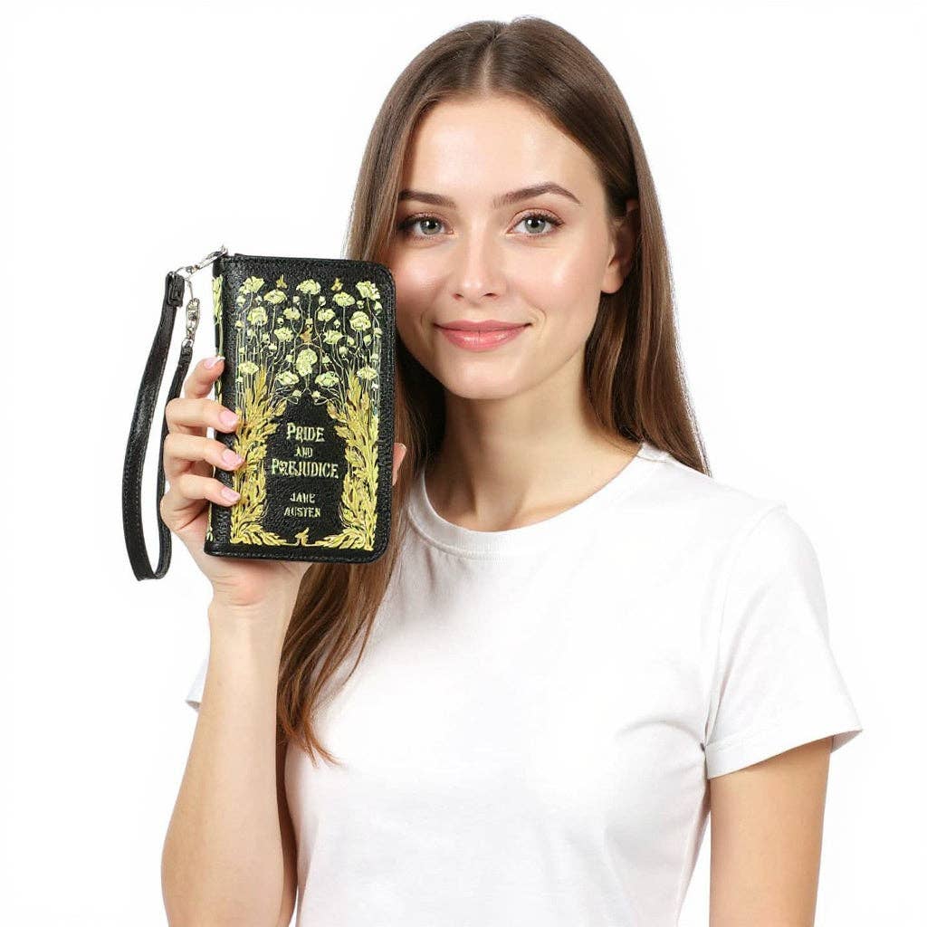 Pride &amp; Prejudice Floral Book Wallet | Jane Austen Gift