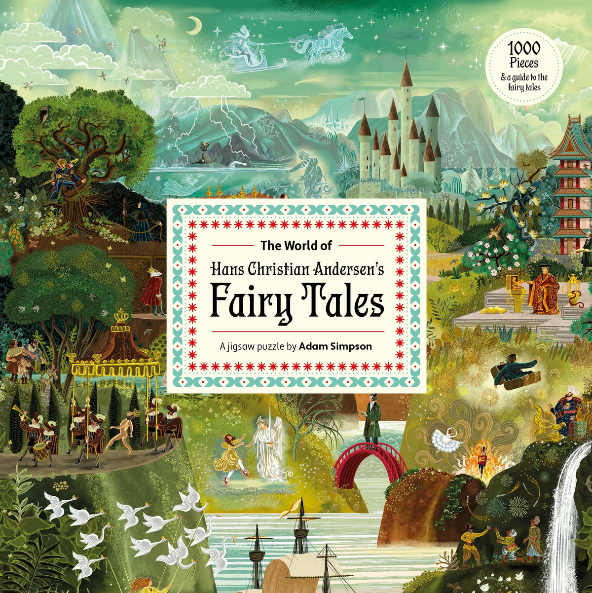 The World of Hans Christian Andersen 1000 Piece Puzzle | Fairytale Literary Jigsaw