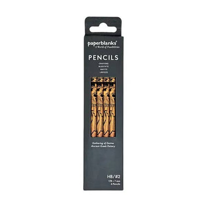 Paperblanks Gathering of Deities Pencil Set | Greek Mythology | 4 Pack
